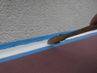 バルコニーの防水工事　目黒区I様邸